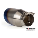 FIAT 500 ABARTH Performance Exhaust by MADNESS - 1.4L Turbo - Dual Tip / Dual Exit - Blue Flame Tips